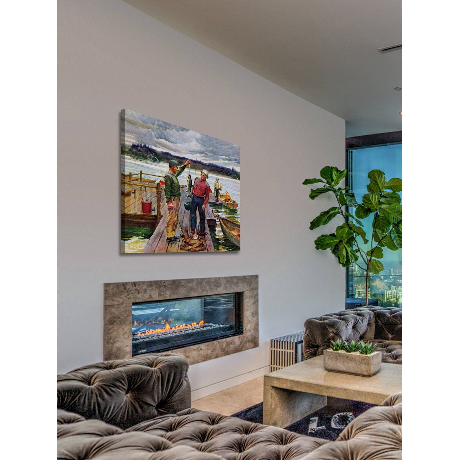 "The Big One" Painting Print on Wrapped Canvas