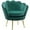 Dark Green, variant on HOMCOM Modern Accent Chair Velvet Fabric Leisure Club Chair with Gold Legs
