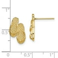 thumbnail image 2 of 14k Gold Double Flip Flop Post Earrings 16mm long Stud Earring for Women - 2.3 Grams, 2 of 2