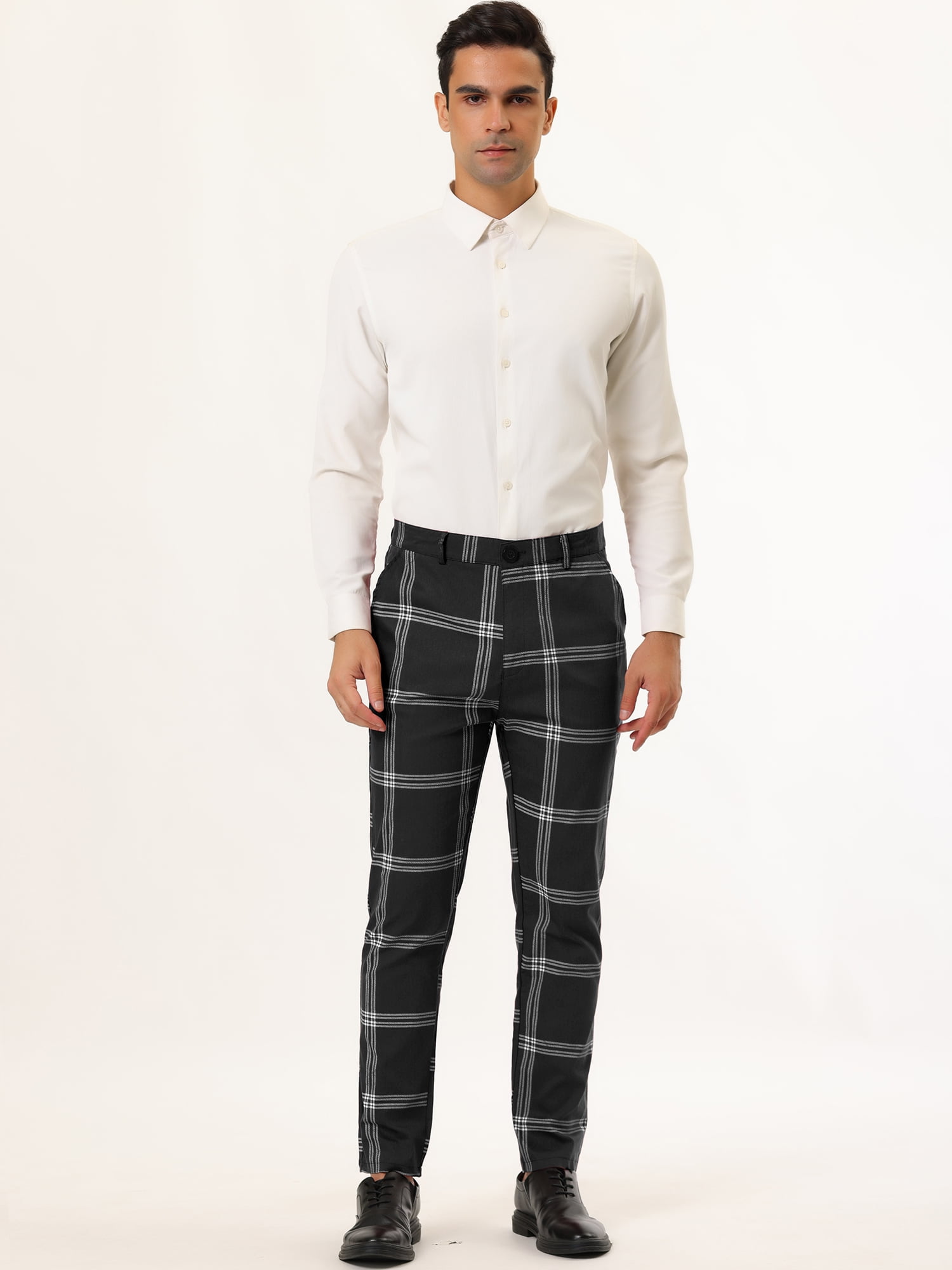 Men's chequered shop pants