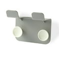 thumbnail image 3 of Inteprter Soporte de pared para secador de pelo, alisador autoadhesivo, soporte para cepillos, estante de almacenamiento de plástico para Almacenamiento y organización del hogar gris, 3 of 6