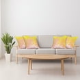 thumbnail image 4 of Ambesonne Spring Throw Pillow Cover 4 Pack, Flower Butterfly Colored, 20", Earth Yellow Pale Pink, 4 of 6