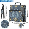 thumbnail image 2 of FORMRS Zipper Binder with Shoulder Strap 2-inch Ring 500 Sheet Capacity File Bag, Yellow Forest Pattern, 2 of 5