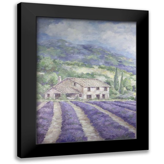Coules, Debi 12x14 Black Modern Framed Museum Art Print Titled - French Farmhouse Lavender