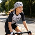 thumbnail image 4 of VeFlora Paisley Bandana Skull Cap, Breathable Sweat Wicking Quick Dry Do Rag, Stretchy Head Wrap for Cycling, Motorcycle, Hiking, Running and Outdoor Activities, Unisex(White), 4 of 8