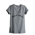 thumbnail image 1 of Vibin N' Thrivin Women's Fashion Relaxed V-Neck T-Shirt Tee Heather Grey Large, 1 of 3