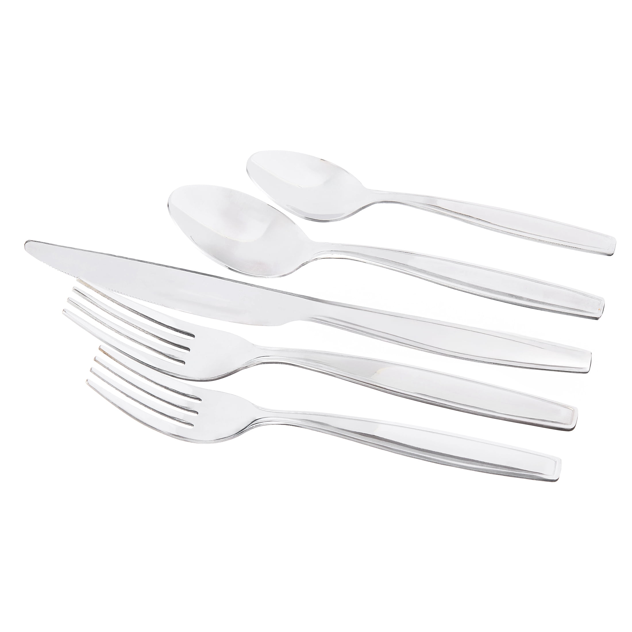 Mainstays Fairport 20-Piece Stainless Steel Flatware Set, Service for 4