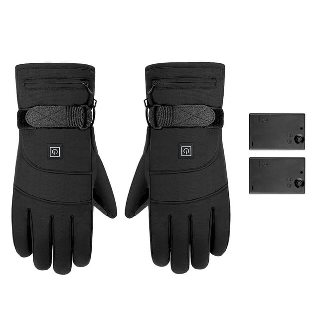 Guantes térmicos de invierno con batería eléctrica, guantes calefactables, impermeables y con pantalla táctil. Estilo 2