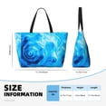 thumbnail image 4 of Fotbe Blue Shell Bolsa de Viaje para Playa - Resistente al Agua, Bolsa Tote de Gran Capacidad y Ligera con 7 Bolsillos para Mujeres y Hombres, 4 of 7