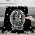 thumbnail image 4 of 1 Piece Faith Prayer Blanket 1 piece Virgin Mary Prayer Printed Flannel Blanket Faith Blanket Super Soft Warm Micro Fleece Bed Sofa Living Room Blanket Lightweight Plush, 4 of 7