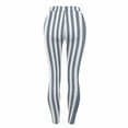 thumbnail image 6 of Guluxicc Leggings for Women Stretch Tummy Control High Rise Yoga Pants Halloween Striped Leggings, 6 of 7