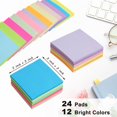 thumbnail image 2 of Notas adhesivas HCTBN (24 unidades), 7,6 x 7,6 cm, 12 colores brillantes, 2 of 6