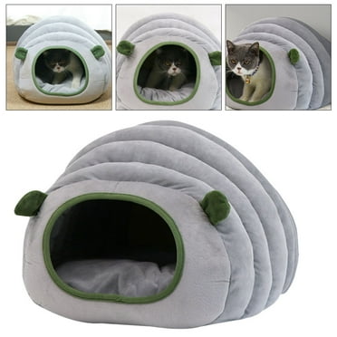 Pet Cat Sleeping Bag, Cute Cat Cave Bed Hideaway for Indoor Cats Washable Soft Warming Durable Fabric Burrow Pocket Bed Cat Nest Snuggle Sack for Puppy Kitten