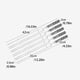 thumbnail image 5 of Soidarity 5 piezas de tenedores para barbacoa de acero inoxidable, pinchos para barbacoa de verduras, pinchos en forma de U, palitos portátiles para asar Kits de desorden para acampar Soidarity OD028534-01, 5 of 6