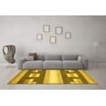 thumbnail image 3 of Ahgly Company Indoor Square Abstract Yellow Modern Area Rugs, 8' Square, 3 of 4
