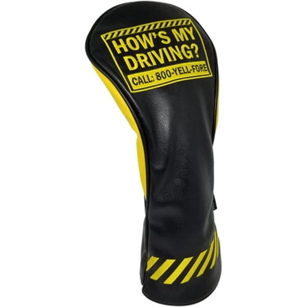 ReadyGOLF How's My Driving Embroidered Driver Headcover