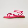thumbnail image 2 of CUSHIONAIRE Women's Vida strappy flat sandal +Memory Foam and Wide Widths Available, Fucshia 7, 2 of 5