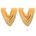 thumbnail image 2 of Voile Curtain Swags All Colours Pelmet Valance Net Curtains Voile Swag HU2494, 2 of 2