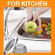 thumbnail image 3 of Colador de fregadero de cocina de acero inoxidable, 3 tapones de colador de fregadero de acero inoxidable, protector de drenaje de colador, recogedor de pelo, recogedor de alimentos, para baño,, 3 of 7