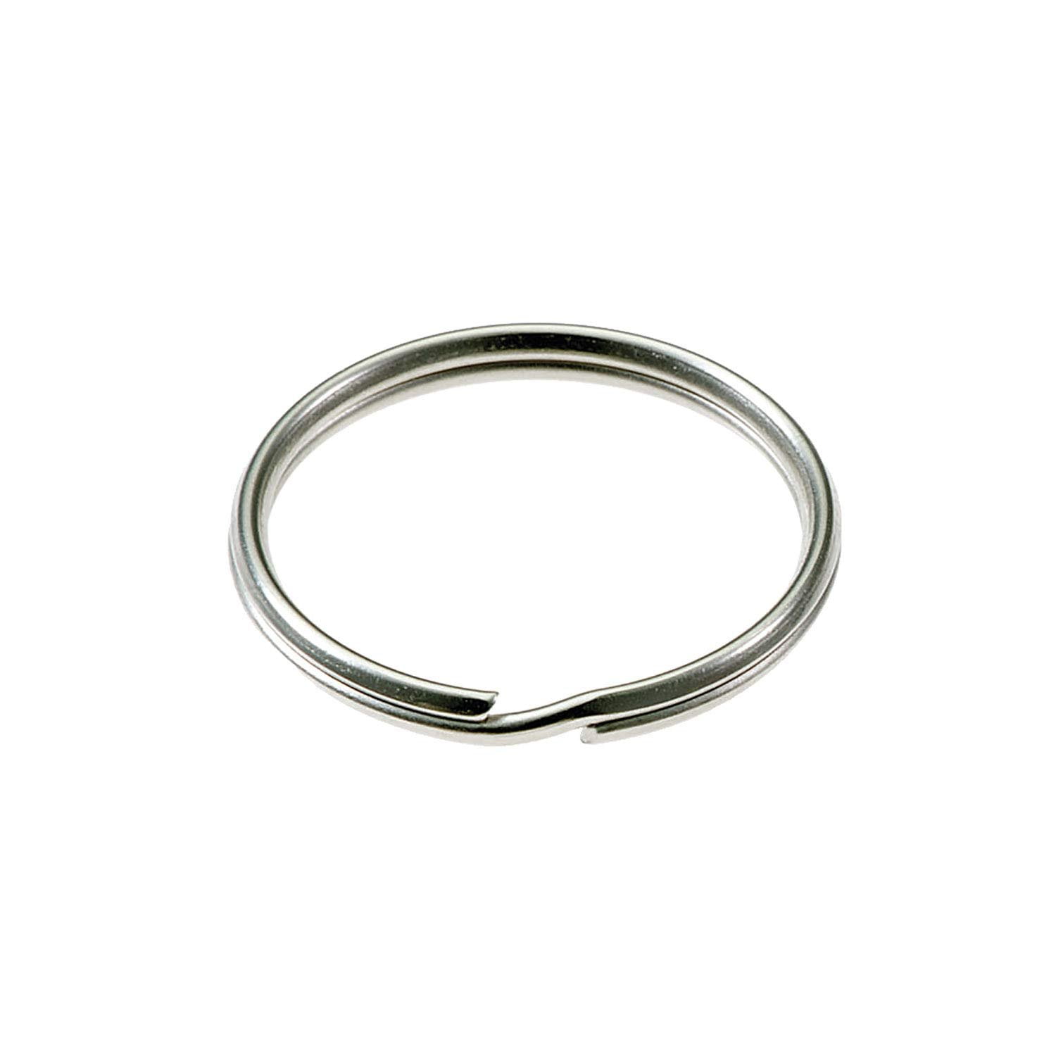 *US Seller* PVC White Strip Loop Metal Keychain Easy Open Cool Simple Elegant 