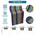 thumbnail image 6 of Mexican Style Table Runner - 72 Inch Long Colorful Mexico Stripes Blue Yellow Cotton and Linen Blended Dress Scarves Farmhouse Table Runner for Kitchen Dining, Coffee Table, 13" x 72", 6 of 8