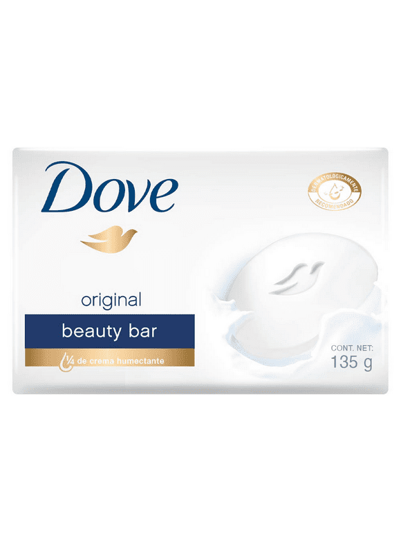 Dove White Beauty Bar Soap, White 4 oz, 2 ea (Pack of 6)
