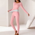 thumbnail image 2 of purcolt Women's Plus Size Thermal Underwear Set Lightweight Long Johns Base Layer Pajama Set for Women Top Bottom, 2 of 8