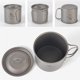thumbnail image 5 of De Gran Capacidad Portable Titanium Pot Multiusos Taza De Agua Al Aire Libre Con Cubierta Bolsa De Red Para Acampar Senderismo Actividades Al Aire Libre 600 Ml Eigraketly OD007710-00, 5 of 7