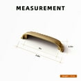 thumbnail image 3 of Goo-Ki 3"(76mm) Hole Center Champagne Bronze Kitchen Cabinet Handles, Closet Classic Zinc Alloy Din Cup Cabinet Pulls Dresser Handles for Bedroom, 6 Pack, 3 of 7