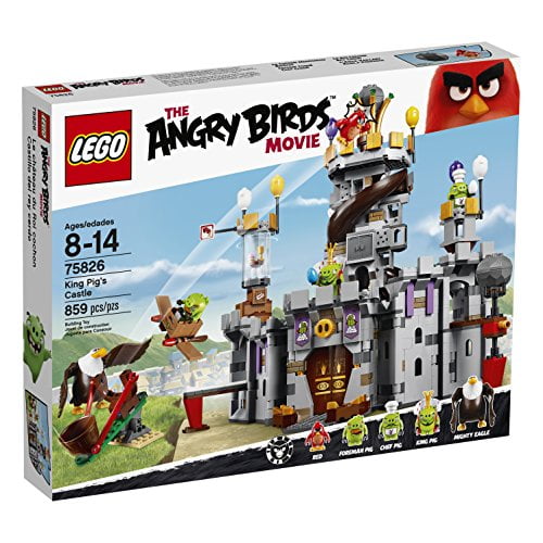 LEGO Angry Birds 75826 Kit de Construction de Château de Cochon de Roi (859 Pièces)