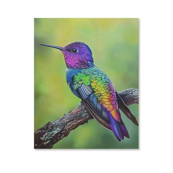 Strange Hummingbird Poster Canvas- Perfect for Wall Artrations, Dining Room Decor, Bedroom Art, Wall Decor Living Room, Wall Art, Frameless 12x16inch