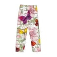 thumbnail image 4 of Kdxio Butterflies and Vintage Print Men's Sleep Pajama Pant Lounge Pants with Pockets, 4 of 8