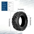 thumbnail image 2 of Set of 2 ATV UTV Tire 25x8-12 25x10-12 24x10-12 ATV Mud Tires Sport All Terrain 6 Ply Tubeless Tires fits for 2 and 4 wheel drive ATV applications ATV, UTV, Go Kart, Golf Cart or Lawn Mow, 2 of 6