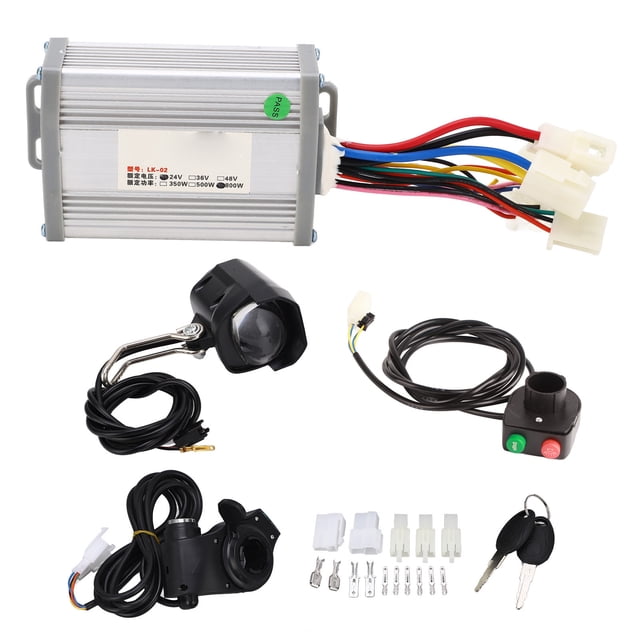 Controlador cepillado con juego de acelerador de pulgar, kit de conversión de bicicletas eléctricas Juego de controlador de motor cepillado para bicicleta eléctrica con controlador de motor cepillado Artesanía excepcional