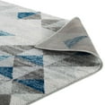 thumbnail image 4 of Entourage Elettra Distressed Geometric Triangle Mosaic 8x10 Area Rug in Gray and Blue, 4 of 6