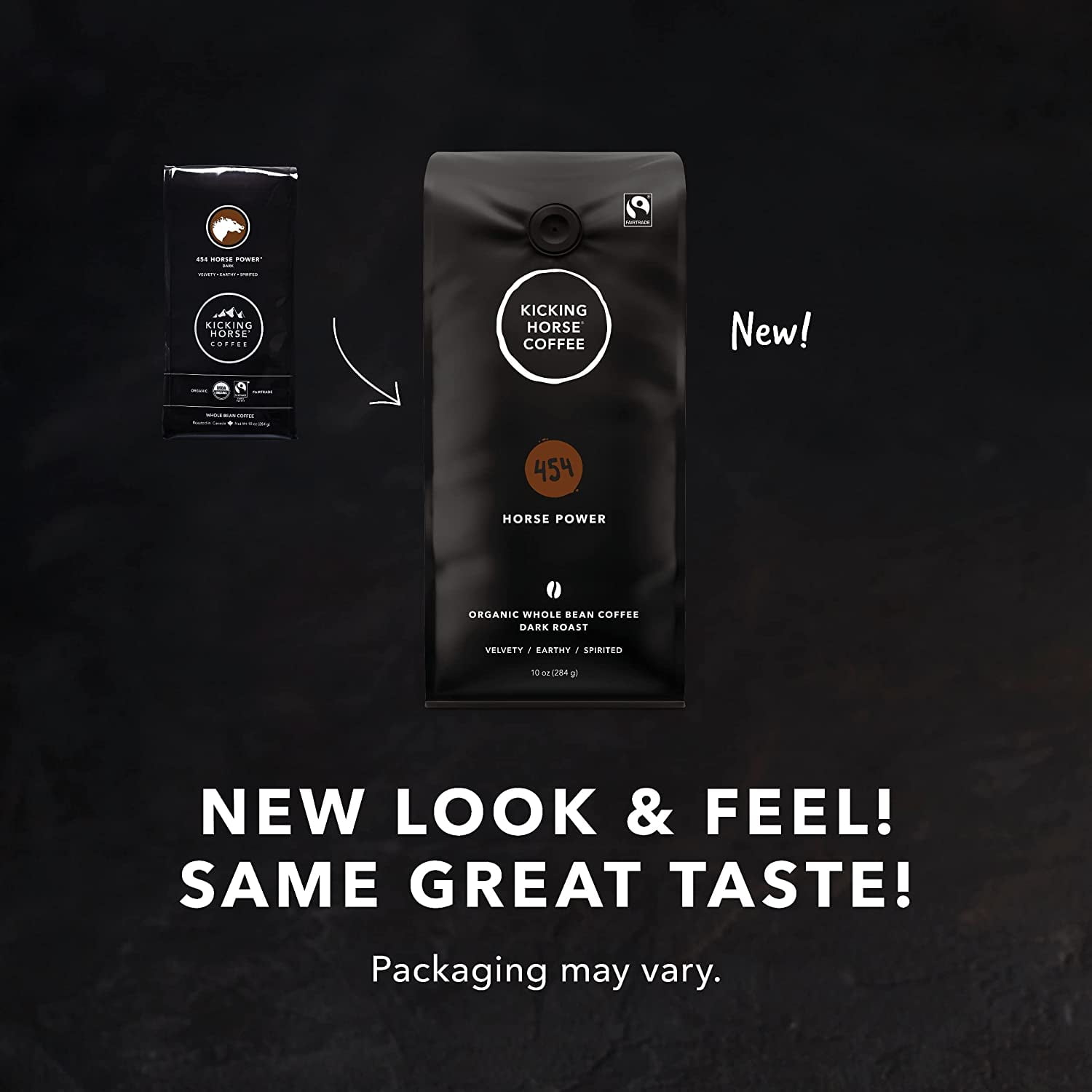 Kicking Horse Coffee Organic Whole Bean Dark Roast 454 Horse Power Coffee 10 oz