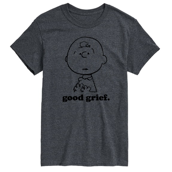 Peanuts - Good Grief Charlie Brown Face - Men's Short Sleeve Graphic T-Shirt