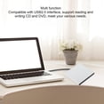 thumbnail image 4 of Lecteur CD DVD Externe Ultra Mince USB 2.0 CD DVD Portable pour Portable Ordinateur de Bureau PC. Compatible avec Plusieurs Systèmes. Installation Sans Pilote. Transmission à Haute Vitesse, 4 of 8