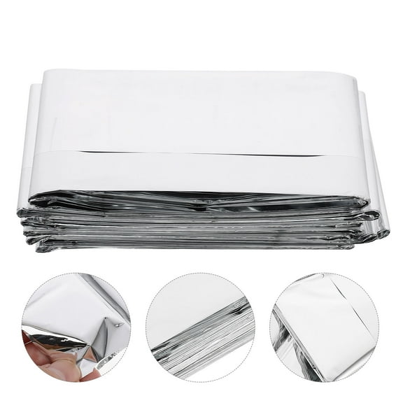 LULULION 1Pcs Emergency Aluminum Thermal Blanket Silver for Outdoor Gear