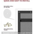 thumbnail image 5 of Reinforced Cat Screen Door Heavy Duty Pet-Proof Screen with Zipper White Prevents Pets from Running Out, 5 of 5