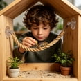 thumbnail image 7 of Reptile Climbing Rope Ladder with Suction Cups, Terrarium Accessories for Hermit Crab Lizard Gecko Snake, Habitat Decor and Climbing Toy for Small Pets, Brown, 7 of 7