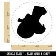 thumbnail image 2 of Hippopotamus Head Solid Self-Inking Rubber Stamp Ink Stamper - Black Ink - Small 3/4 Inch, 2 of 7
