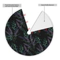 thumbnail image 2 of Rocae Lavender Flowers for Christmas Tree Skirt with Pom Pom Trim for Holiday Party for Holiday Home Decor Indoor Outdoor-48", 2 of 7