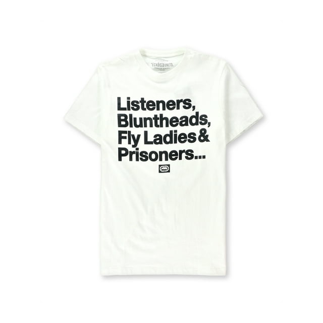 Ecko Unltd. Mens Memory Lane Graphic T-Shirt blchwhite M