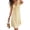 Yellow, variant on UDAUDU Womens Linen Dresses Casual Twist Front V Neck Ruffle Sleeve Flowy A Line Sundress Beach Summer Vacation Mini Dress with Pockets White L