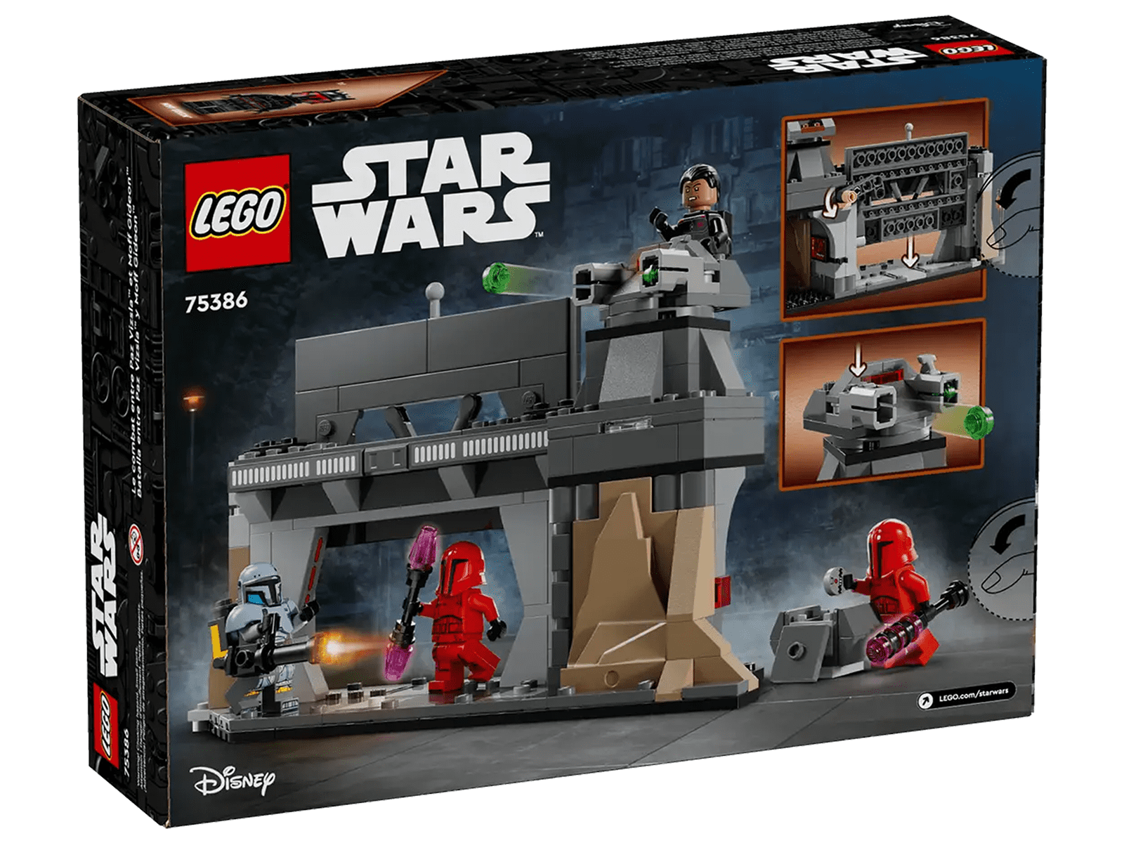 LEGO Star Wars 75386 Paz Vizsla and Moff Gideon Battle – Mandalorian Showdown Building Set with 289 Pieces