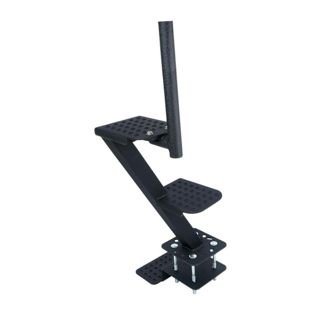 ZheElen Boat Trailer Steps Non Slip for Surface Profesonal Easy llation Boat Step 2 Steps Black 2 Steps