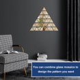 thumbnail image 6 of 150Pcs Glass Mirror Mosaic Tiles for DIY Mosaic Art Crafts Picture Frames and More Triangle Side Length: 25mm, 6 of 9