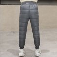 thumbnail image 3 of SonxaHe Little Girls Boys Snow Pants Thick Warm Straight Leg Trousers Child Winter Active Unisex Pants Gray,Sized 5-6, 3 of 3
