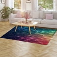 thumbnail image 4 of Colorful Gradient Fish Scale Texture Mermaid Carpet Style Living Room Bedroom Rug Modern 3d Entry Door Mats Household, 4 of 8